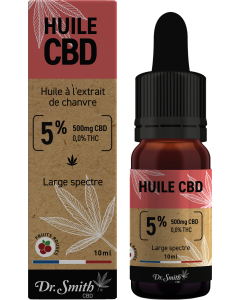 HUILE CBD 5% -  Arôme Fruits rouges