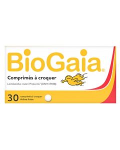 BIOGAIA PROTECTIS FRAISE COMPRIME A CROQUER 30