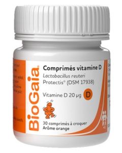 BIOGAIA VITAMINE D ORANGE COMPRIME A CROQUER 30