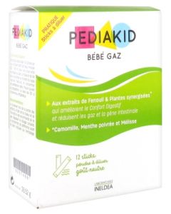 PEDIAKID BEBE GAZ POUDRE STICK 12