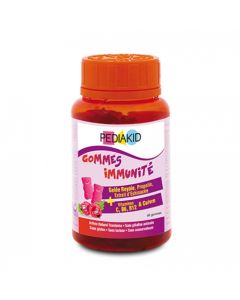 PEDIAKID GOMMES IMMUNITE OURSON FRAMBOISE 60