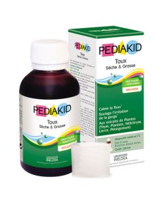 PEDIAKID TOUX SECHE GRASSE SIROP 125ML