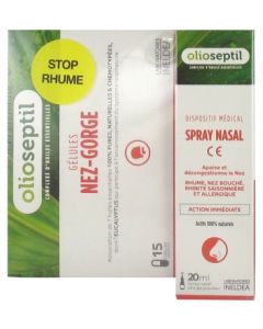 OLIOSEPTIL SPRAY NASAL 20ML + NEZ GORGE GELULE 15