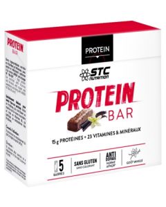 STC NUTRITION PROTEIN BAR BARRE VANILLE 45G X5