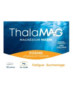 THALAMAG MAGNESIUM MARIN FORME PHYSIQUE ET MENTALE BOITE DE 30 GELULES