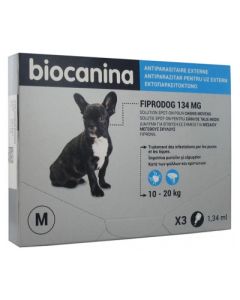 BIOCANINA FIPRODOG 134MG SPOT ON CHIEN MOYEN X3