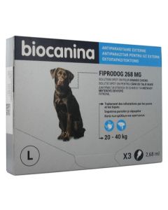 BIOCANINA FIPRODOG 268MG SPOT ON GRAND CHIEN X3