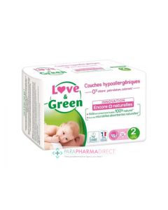 LOVE GREEN COUCHE ECOLOGIQUE T2 X36