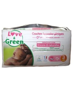 LOVE GREEN COUCHE ECOLOGIQUE T3 X52