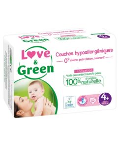 LOVE GREEN COUCHE ECOLOGIQUE T4+ X42