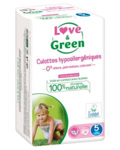 LOVE GREEN CULOTTE APPRENTISSAGE ECOLOGIQUE T5 X18