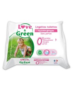 LOVE GREEN LINGETTE HYPOALLERGENIQUE SS PARFUM 55