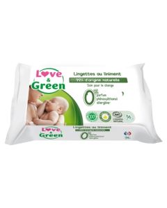 LOVE GREEN LINGETTE LINIMENT HYPOALLERGENIQUE 56