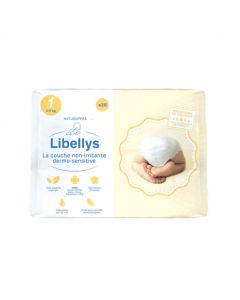 LIBELLYS COUCHE BEBE NON IRRITANTE T1 2/5KG 26