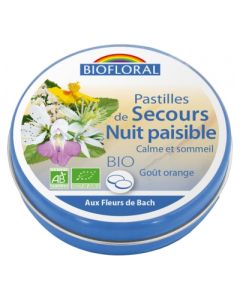 BIOFLORAL PASTILLE SECOURS NUIT PAISIBLE BIO 50G