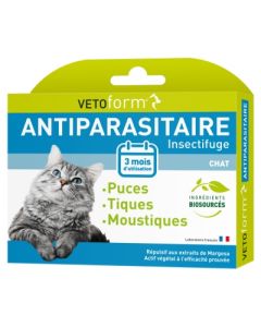 VETOFORM SPOT ON CHAT PIPETTE 1ML X3