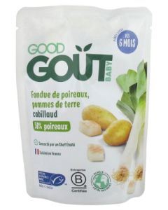 GOODGOUT POIREAUX POMME TERRE CABILLAUD BIO 190G