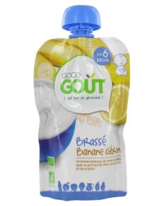 GOODGOUT BRASSE BANANE CITRON BIO +6M 90G