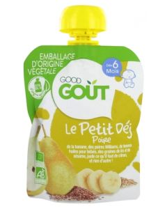 GOODGOUT GOURDE PETIT DEJ POIRE BIO +6M 70G