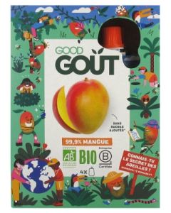 GOODGOUT KIDZ GOURDE MANGUE BIO 90G X4