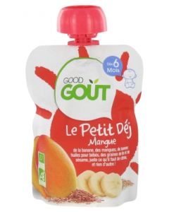 GOODGOUT GOURDE PETIT DEJ MANGUE BIO +6M 70G