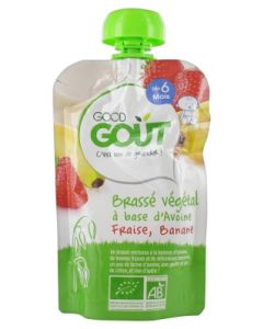 GOODGOUT BRASSE VEGETAL FRAISE BAN BIO +6M 90G