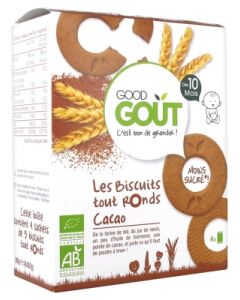 GOODGOUT BISCUIT ROND CHOCOLAT BIO +10M 80G