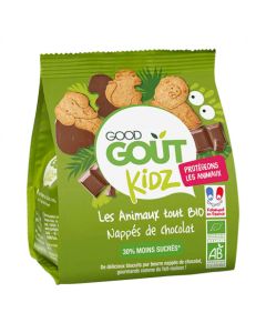 GOODGOUT KIDZ BISCUIT ANIMAUX CHOCOLAT BIO 120G