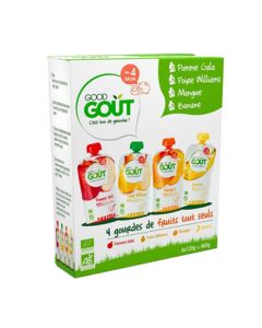 GOODGOUT GOURDE VARIETE FRUIT BIO +4M 120G X4