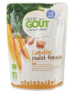 GOODGOUT CAROTTE POULET BIO +6M 190G