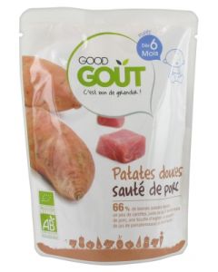 GOODGOUT PATATE DOUCE SAUTE PORC BIO 190G