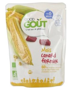 GOODGOUT MAIS CANARD FERMIER BIO 190G