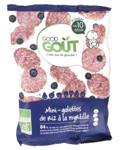 GOODGOUT MINI GALETTE RIZ MYRTILLE BIO +10M 40G