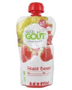 GOODGOUT GOURDE BEBE FRAISE BANANE BIO 120G