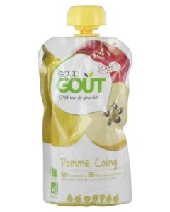 GOODGOUT GOURDE BEBE POMME COING BIO 120G