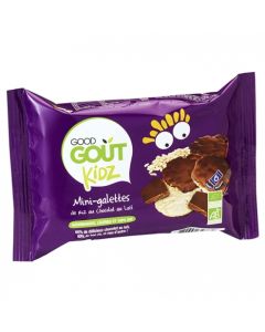 GOODGOUT MINI GALETTE RIZ CHOCOLAT BIO +10M 40G