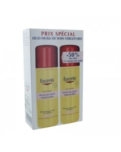 EUCERIN HUILE SOIN VERGETURES P SENS 125ML X2 + OF