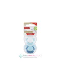 NUK SUCETTE SILICONE GENIUS GARCON 18/36M X2