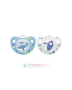 NUK SUCETTE PHYSIO SILICONE TRENDLINE GARCON T3 X2