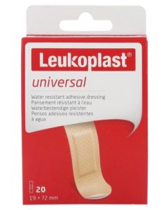 LEUKOPLAST UNIVERSAL PANSEMENT 7CM2 X 1CM9 20