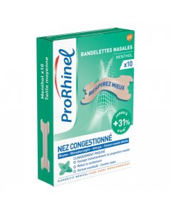 PRORHINEL BANDELETTE NASALE MENTHOL 10