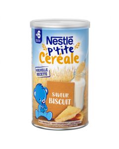 NESTLE P'TITE CEREALE BISCUITE +6M 400G