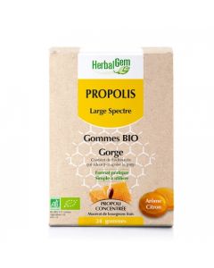 HERBALGEM PROPOLIS LARGE SPECTRE GOMME BIO 24