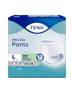 TENA PANTS SUPER SLIP SUPERABSORBANT LARGE 12