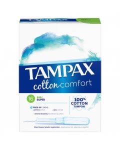 TAMPAX COTTON TAMPON PERIODIQUE BIO SUPER 16