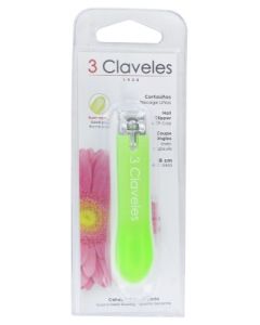 3CLAVELES COUPE ONGLES AV CAPSULE ROSE 8CM