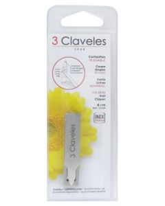 3CLAVELES COUPE ONGLES PLIANT INOX 6CM