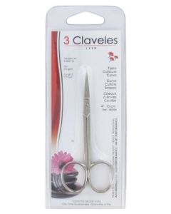 3CLAVELES CISEAUX ENVIES COURBE 10CM