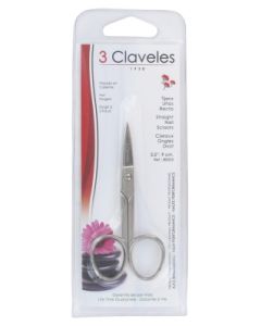 3CLAVELES CISEAUX ONGLES DROIT  9CM 80005