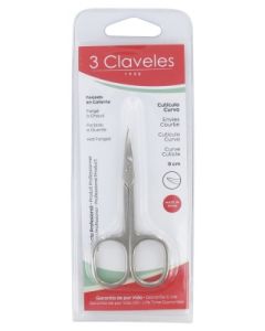 3CLAVELES CISEAUX ENVIES COURBE  9CM 80012